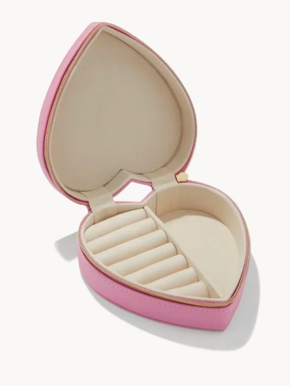 Kendra Scott Heart-Shaped Pink Jewelry Case Compact Travel Organizer 5